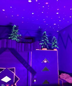 OPPSK Black Lights, 54W 18LEDs Powerful Black Light Bar Glow in The Dark Party Supplies for Blacklights Party Body Paint Birthday Halloween Christmas Stage Lighting 49 61hU9WH0DKL