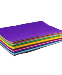 flic-flac 44PCS 8 x 12 inches (20 x 30cm) Assorted Color Felt Fabric Sheets Patchwork Sewing DIY Craft 1mm Thick … (20cm * 30cm, 44pcs) 20cm * 30cm 16 61hUseuRihL