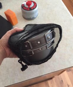 OuterEQ Camping Cookware Outdoor Mess Kit Lightweight Backpacking Cooking Set Picnic Pots and Pans 8pcs 30 61hW4tVorSL