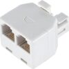 Ge 26191 Duplex Wall Jack Adapter (White, 4-Conductor) 36 61hYLPCdN5L