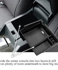 Vesul Center Console Armrest Storage Box Compatible with Honda Accord Sedan 2013 2014 2015 2016 2017 ABS Tray Insert Organizer Glove Pallet Black 2013-2017 Accord 31 61hZ8bed5ZL