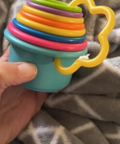 The First Years Stack & Count Stacking Cups - Toddler Toys - Learning and Baby Bath Toys for Kids - 8 Count 9 Piece Set 26 61ha8PkwcdL