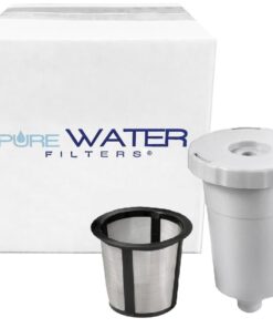 Alternative view of Reusable Coffee Holder and Filter Set, Grey 3 part with filter basket works with Keurig My K-Cup Home brewers by PureWater Filters Pack of 1