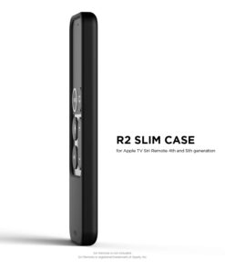 Alternative view of elago R2 Slim Case Compatible with Apple TV Siri Remote 1st Generation (Black) - Slim Design, Scratch-Free Silicone, Shock Absorption, Full Access Black