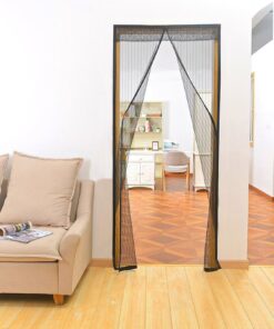 Markline Magnetic Screen Door Heavy Duty Mesh Hands-Free Retractable Full Frame Velcro Fits Door Openings up to 34"x82" MAX 28 61hguR3enxL