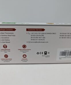 ThermoPro TP710 Instant Read Meat Thermometer Digital for Cooking, 2-in-1 Waterproof Kitchen Food Thermometer with Dual Probes and Dual Temperature Display for Oven, Grilling, Smoker & BBQ Upgrade 70 61hhLFVB7LL