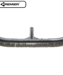 Poolmaster 20183, 18 Inch, 18-Inch Aluminum-Back Swimming Pool Algae Brush with Stainless Steel Bristles, Premier Collection, Black Steel Brush 14 61hhkfGoMWL