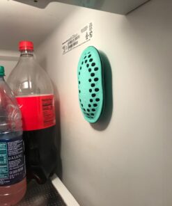 remodeez Refrigerator Deodorizer Eliminator, Nontoxic Coconut, Activated Charcoal, Natural Air Fresheners, Moisture & Odor Absorber for Fridge (Green) 27 61hibGEdHJL