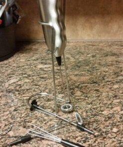 Ozeri Deluxe Milk Frother and Whisk in Stainless Steel with Stand and 4-Frothing Attachments 47 61hie7OM3KL