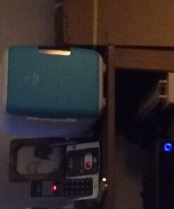 Cooluli Mini Fridge for Bedroom - Car, Office Desk & Dorm Room - Portable 4L/6 Can Electric Plug In Cooler & Warmer for Food, Drinks, Skincare Beauty & Makeup - 12v AC/DC & Exclusive USB Option, Blue 48 61hiet98M6L