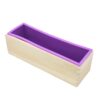 X-Haibei Soap Silicone Loaf Mold Wood Box | Flexible Rectangular Cold Process Loaf Mold for 42oz Soap Making Supplies Tall 3 inch 14 61hlG9LvDgL
