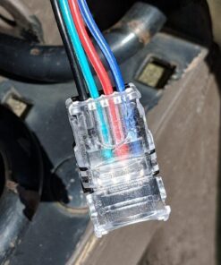 4 Pin LED Connector for Waterproof 5050 LED Strip Light- Strip to Wire Quick Connection (12Pcs 4-Pin Strip to Wire Connectors) 12Pcs 4-Pin Strip to Wire Connectors 14 61hlotn52IL