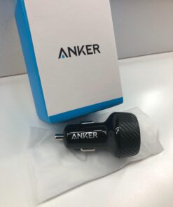 Anker 24W 4.8A Car Charger, 2-Port Ultra-Compact PowerDrive 2 Elite with PowerIQ Technology and LED for iPhone XS/Max/XR/X/8/7/6/Plus, iPad Pro/Air/Mini, Galaxy Note/S Series, LG, Nexus, HTC, and More Black 54 61hpoQMd9jL