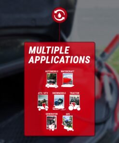 TERA PUMP Electric Multipurpose Gas Transfer Pump with Quick Stop Nozzle for Gas, Diesel, DEF & More 2D Battery - 2.5 GPM 28 61hvGyPgX9L