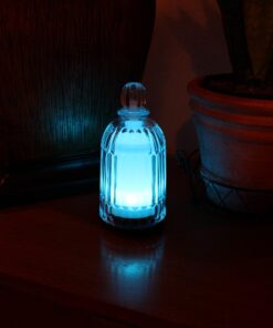 DOUDING Aroma Glass Diffuser for Essential Oil, Cool Mist Glass Humidifier with 7 LED Color Changing Light, Auto-Off Safety for Home Office Spa, 120ml(Black Base) Black Base 49 61hvlJZH3L