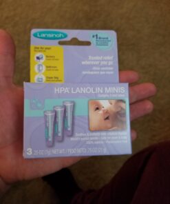 Lansinoh Lanolin Nipple Cream, Safe for Baby and Mom, Breastfeeding Essentials, 3 Mini Tubes, Each 0.25 Ounces 0.25 Ounce (Pack of 3) 43 61hwA2bfkcL