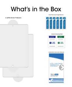 amFilm Glass Screen Protector for iPad Air 3, iPad Pro 10.5" (2017), Apple Pencil Compatible, Tempered Glass, 2 Pack 31 61hyj4 RJQL