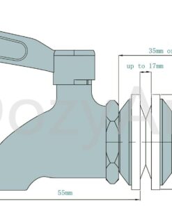 DOZYANT Updated More Durable Beverage Dispenser Replacement Spigot,Stainless Steel Polished Finished, Water Dispenser Replacement Faucet, fits Berkey and Other Gravity Filter Systems as Well 1 26 61hzDWF6DQL