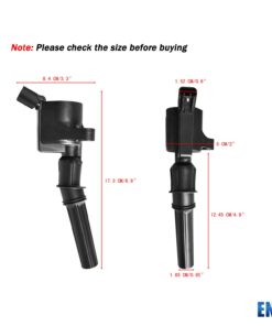 ENA Set of 8 Curved Boot Ignition Coil Pack Compatible with Ford Lincoln Mercury 4.6L 5.4L V8 Replacement for DG508 C1454 C1417 FD503 1L2U12029AA I2LU-12A388-AA C1417 DG473 DG481 DG491 31 61i bw jeGL