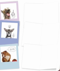 The Best Card Company - 10 Blank Dog Cards Assorted (4 x 5.12 Inch) - Adorable Boxed Animal Note Cards for All Occasions - Dogs & Doodles M6582OCB 11 61i2dy6O8XL