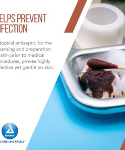 Dynarex Povidone-Iodine Prep Solution, Antiseptic Solution for Skin and Mucosa, Ideal for Surgical Site Preparation, Contains Povidone Iodine 10%, 4 fl. oz., 1 Povidone-Iodine Bottle Unflavored 4 Fl Oz (Pack of 1) 16 61i5XR3ZHsL