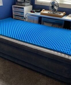 DMI Foam Mattress Topper, Egg Crate Foam Pad, Mattress Pad and Bed Topper for Support, Air Circulation, Pressure Relief and Weight Distribution, Hospital Size Mattress, 33 x 72 x 2,Blue 2 Inch 18 61i5qd3rM9L