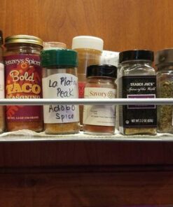 Simple Houseware Wall Mounted Spice Rack, Silver, Set of 2 49 61i69U1mUKL