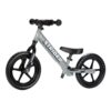 Strider 12” Sport Bike - No Pedal Balance Bicycle for Kids 18 Months to 5 Years - Includes Safety Pad, Padded Seat, Mini Grips & Flat-Free Tires - Tool-Free Assembly & Adjustments Matte Gray