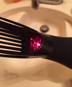 JINRI Infrared Professional Salon Hair Dryer Ionic Hair Dryer with Diffuser & Concentrator Attachments for Curly Hair, Black (Large) 40 61iCsSFz0hL