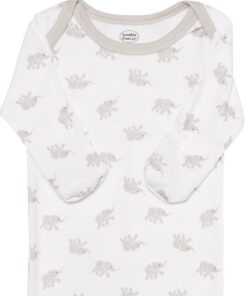 Luvable Friends Baby Girls' Cotton Gowns 0-6 Months Elephant 15 61iD WxvwML