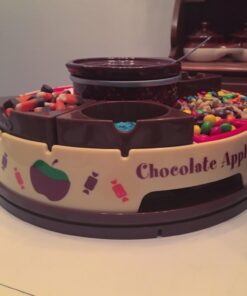 Nostalgia CCA5 Lazy Susan Chocolate & Caramel Apple Party with Heated Fondue Pot, 25 Sticks, Decorating and Toppings Trays 23 61iDbcnFQsL 1