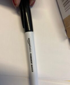 Amazon Basics Fine Point Tip Permanent Markers, Black, 12-Pack 1 Count (Pack of 12) 51 61iEgm3XxDL