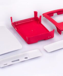 Raspberry Pi RASPBERRY-PI3-CASE Official Raspberry Pi 3 Case, Red/White Single 30 61iFMVXCML