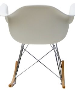 Modway Mid-Century Modern Molded Plastic Kid's Size Lounge Chair Rocker in White 27 61iIyGSI38L