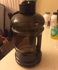 75 Oz Half Gallon Water Bottle with Handle - 2.2L Sport Bottle BPA Free Athletic Gear Leak Proof Water Bottles Hydration Bottle - Gym Water Jug Sports Water Bottle Hiking Outdoor Camping Water Jug Grey 24 61iJ3AnmiKL