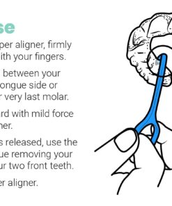 OrthoKey Retainer & Aligner Removal Tool - Dental-Grade Orthodontic Supplies for Invisible Braces, Cleaning & Travel - Bracket & Denture Remover (2-Pack) Blue Blue 2-Pack 31 61iJG G5MjS 3