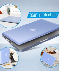 IBENZER Compatible with MacBook Pro 13 Inch case A1278 Release 2012-2008, Plastic Hard Shell Case with Keyboard Cover for Apple Old Version Mac Pro 13 with CD-ROM, Serenity Blue, P13SRL+1A For Previous Generation MacBook Pro 13'' A1278 30 61iM8pzh NL