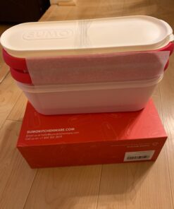 SUMO Ice Cream Containers with Lids for Homemade Ice Cream - Set of 2 Tubs - 1.5 Quart or 3 Pints per Container, Reusable Ice Cream Containers for Freezer Storage, Red 37 61iMEi3XSnL