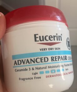 Eucerin Advanced Repair Body Cream, Fragrance Free Body Cream for Dry Skin, 16 Oz Jar Unscented 16 Ounce (Pack of 1) 50 61iODiHoSrL