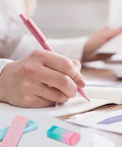 Four Candies Cute Mechanical Pencil Set, 6PCS Pastel Pencils 0.5mm & 0.7mm with 360PCS HB Pencil Leads, 3PCS Erasers and 9PCS Eraser Refills, Aesthetic Mechanical Pencils for Girls Writing 0.5&0.7 mm 36 61iSIJ6v0nL