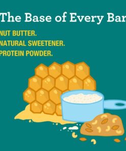 Rise Whey Protein Bar, Chocolatey Almond, Healthy Breakfast & Snack Bar, 17g Protein 5g Dietary Fiber, 4 Natural Whole Food Ingredients, Simplest Non-GMO, Gluten Free, Soy Free Bar, 12 Pack 12 61iTFVN4 EL