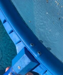 Swimline 8039 Premium Extra Strong Leaf Skimmer Net Head Cleaner for Swimming Pool Spa Fountain Pond Hot Tub Leaves Bugs Debris Fine Cleaning Maintenance, Heavy Duty Large, Blue Premium (Molded) 32 61iTHf1cFHL