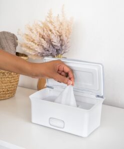 Ubbi Baby Wipes Dispenser, Baby Wipes Case, Baby Wipes Holder With Weighted Plate, Keeps Wipes Fresh And Non-Slip Rubber Feet, Gray Gray Wipes Dispenser 27 61iVzjCYjtL