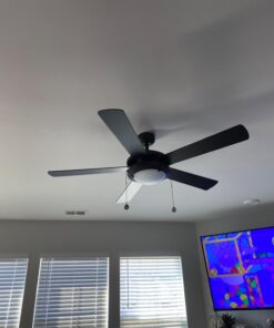 Westinghouse Lighting 7224200 Comet Indoor Ceiling Fan with Light, Matte Black Indoor Only LED 39 61iXbHMMzRL