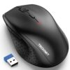 TECKNET Wireless Mouse, 2.4G USB Computer Mouse with 6-Level Adjustable 3200 DPI, 30 Months Battery, Ergonomic Grips, 6 Buttons Portable for PC, Chromebook, Mac - Black 37 61iY12wmcNL