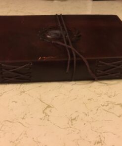 Leather Chakra Journal: Unlock Your Inner Magic with 7 Stones Celtic Notebook | Leather Bound Journal, Book of Shadows & Wiccan Gift | Diary with Lock for Witches, Goth Lovers, and D&D Enthusiasts Blank Paper 44 61ibQwV0VlL