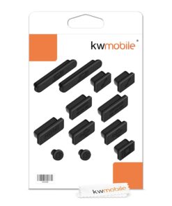 kwmobile Anti-Dust Protection Plugs Set - Silicone Rubber Dust Plug Stopper Compatible with Apple MacBook Pro 13" 15" Retina/Air 11" 13"(from Mid 2011 to Mid 2016) black 11 61icEUVFTjL