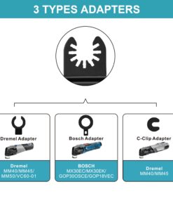 Vtopmart 16PCS Titanium Oscillating Tool Blades Kit, Universal Multitool Blades Cutting for Metal Wood Nails Screws Plastic, Plunge Cutting Multitool Blades, Flush Cut Blades Kits Fit Ryobi Milwaukee 16 21 61icEw5PDrL