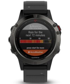 Garmin fēnix 5, Premium and Rugged Multisport GPS Smartwatch, Slate Gray/Black Band, 47 MM Watch Only Slate Gray with Black Band 47mm 39 61icXGRI45L