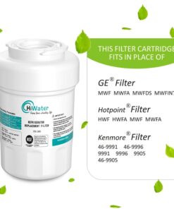 HiWater Filter NSF/ANSI-42 Certified Compatible with Refrigerator SmartWater Fridge Cartridge MWFA MWFP GWF GWFA 9991 46-9991 469991-3pack 11 61iceOvCxL
